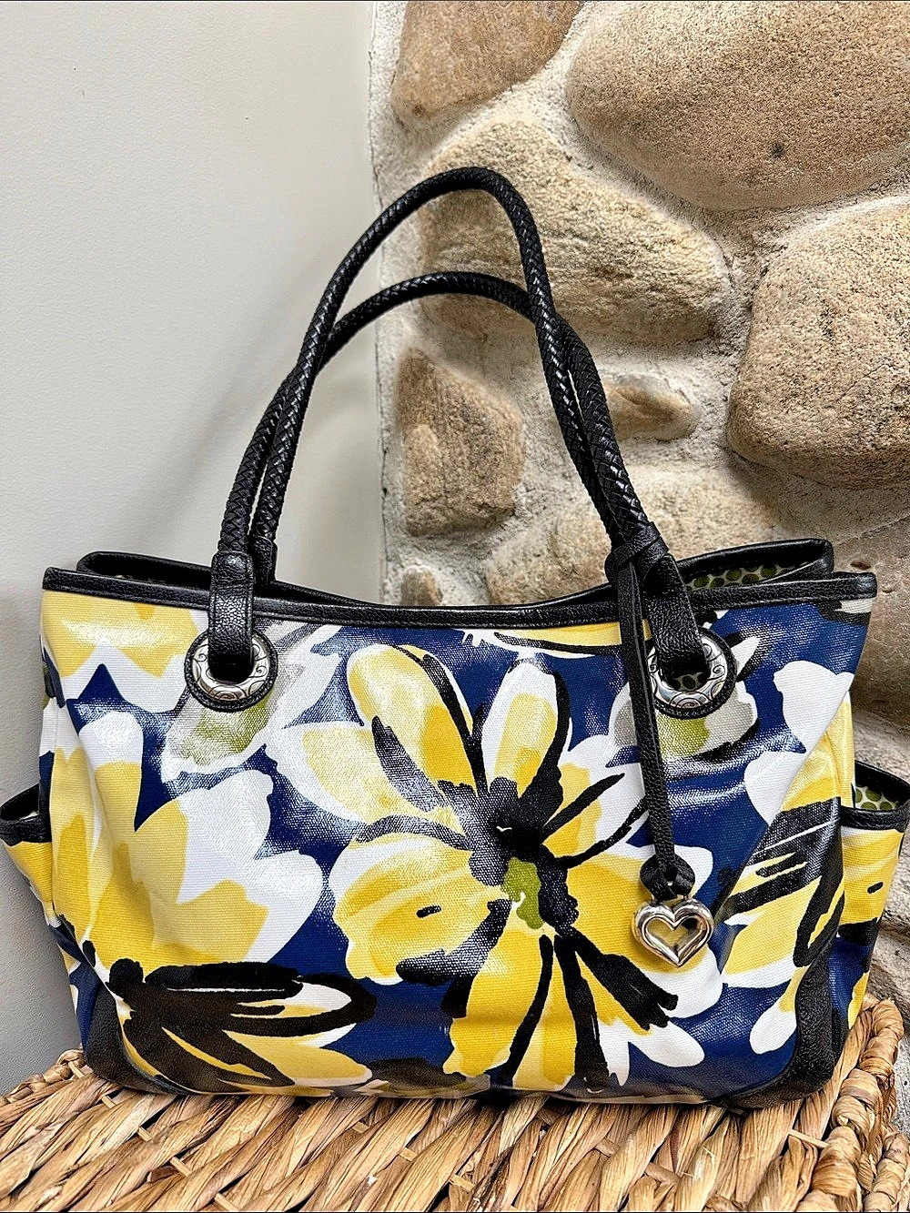 Brighton Floral Coated Canvas Shoulder Bag